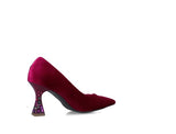 Fuchsia Pointed High Heel Shoes