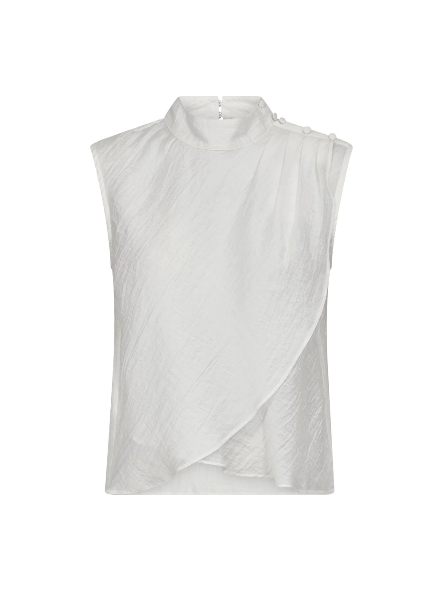Conny Drape Top  White