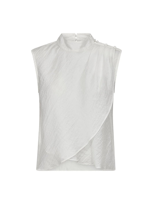 Conny Drape Top  White
