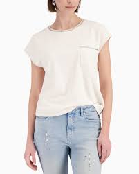 Cream Crystal Top