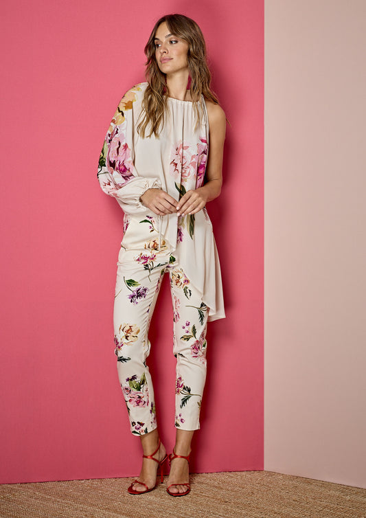 Floral Print Trousers