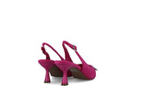 Purple Pointed Sling Back Shoes
