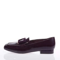 Plum Patent Loafer Shoe