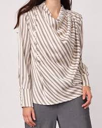 Helly Champagne Stripe Blouse