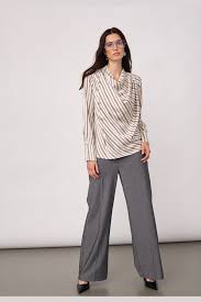 Helly Champagne Stripe Blouse