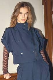 Luna Navy Short Sleeve Jacket