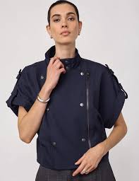 Luna Navy Short Sleeve Jacket