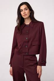 Terry Burgundy Jacket