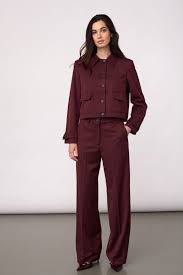 Terry Burgundy Jacket