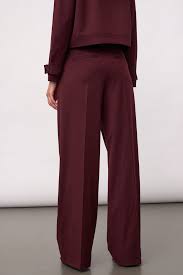 Terry Burgundy Trouser