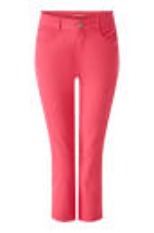 Pink Slim Leg Cotton Capri