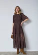 LetiCC Lace Maxi Dress  Dark Brown