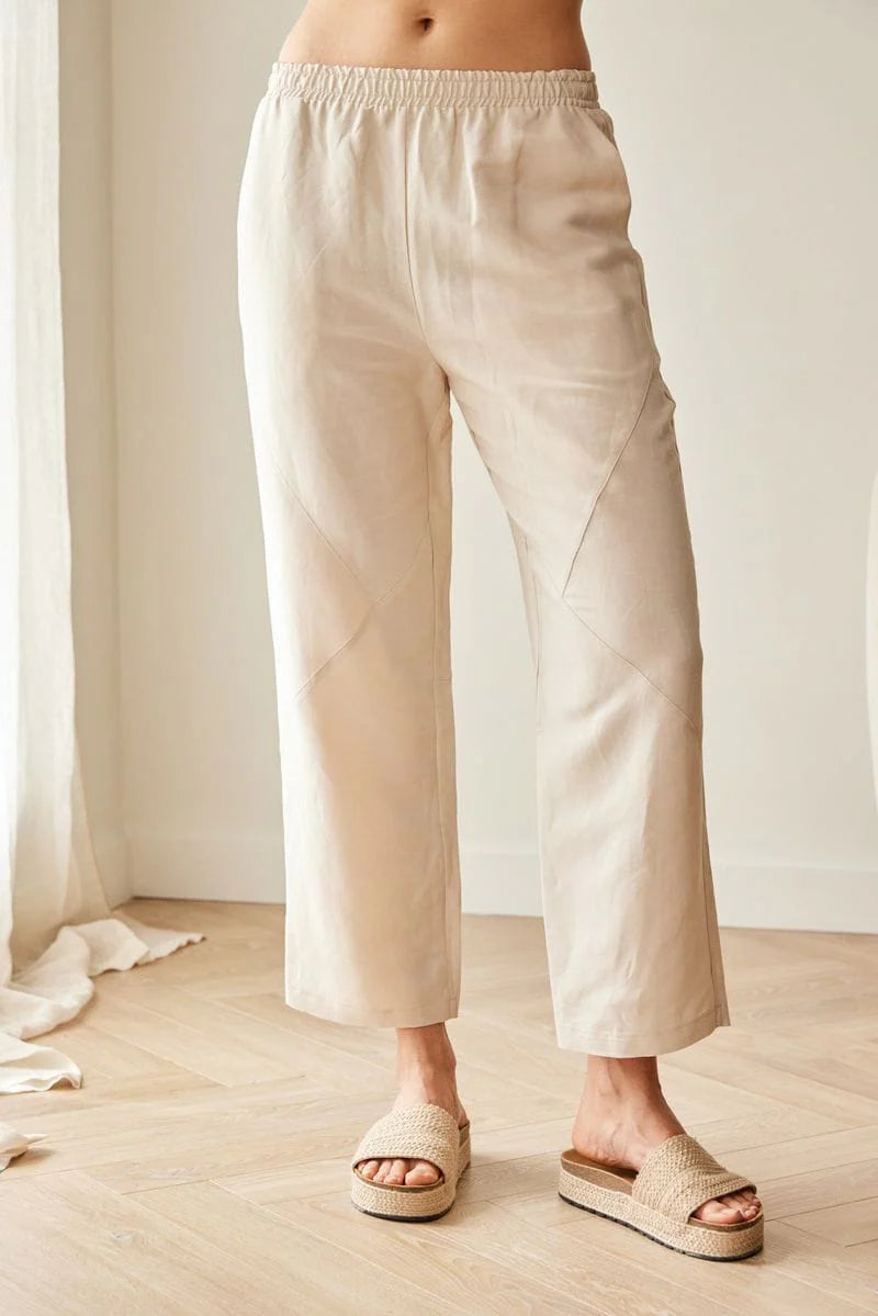 Sand Linen Trouser