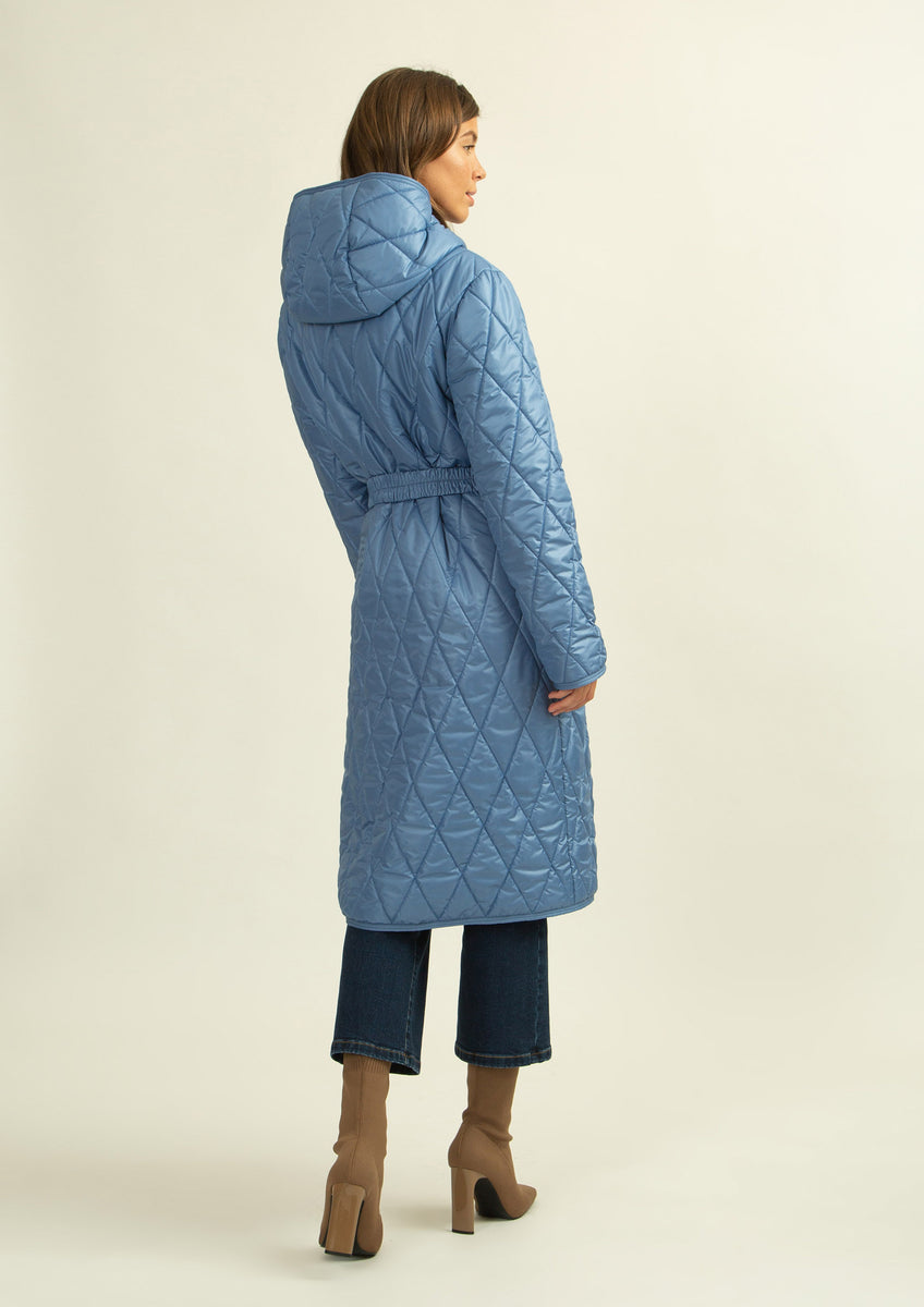Blue Padded Coat – Style Kloset Boutique Galway