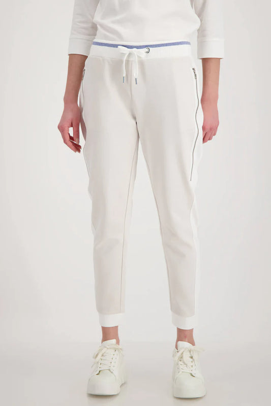 Beige Jersey Trousers