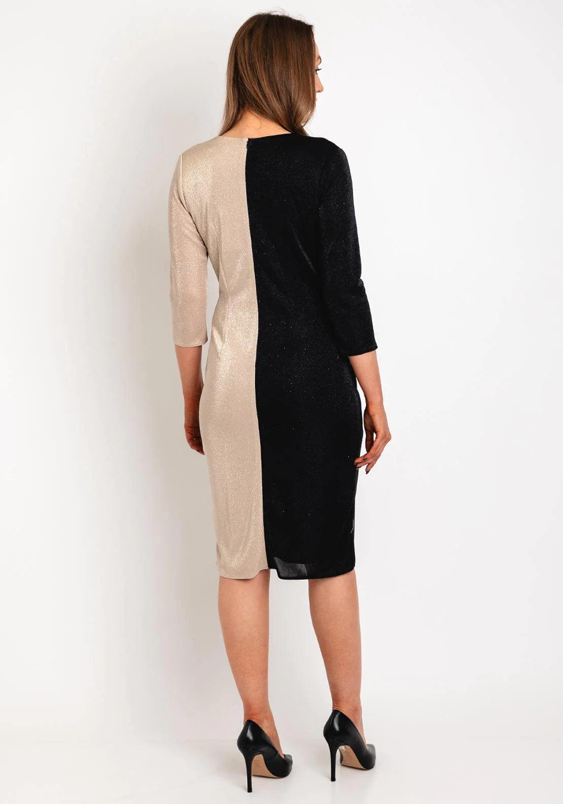 Black & Gold Shimmer Dress