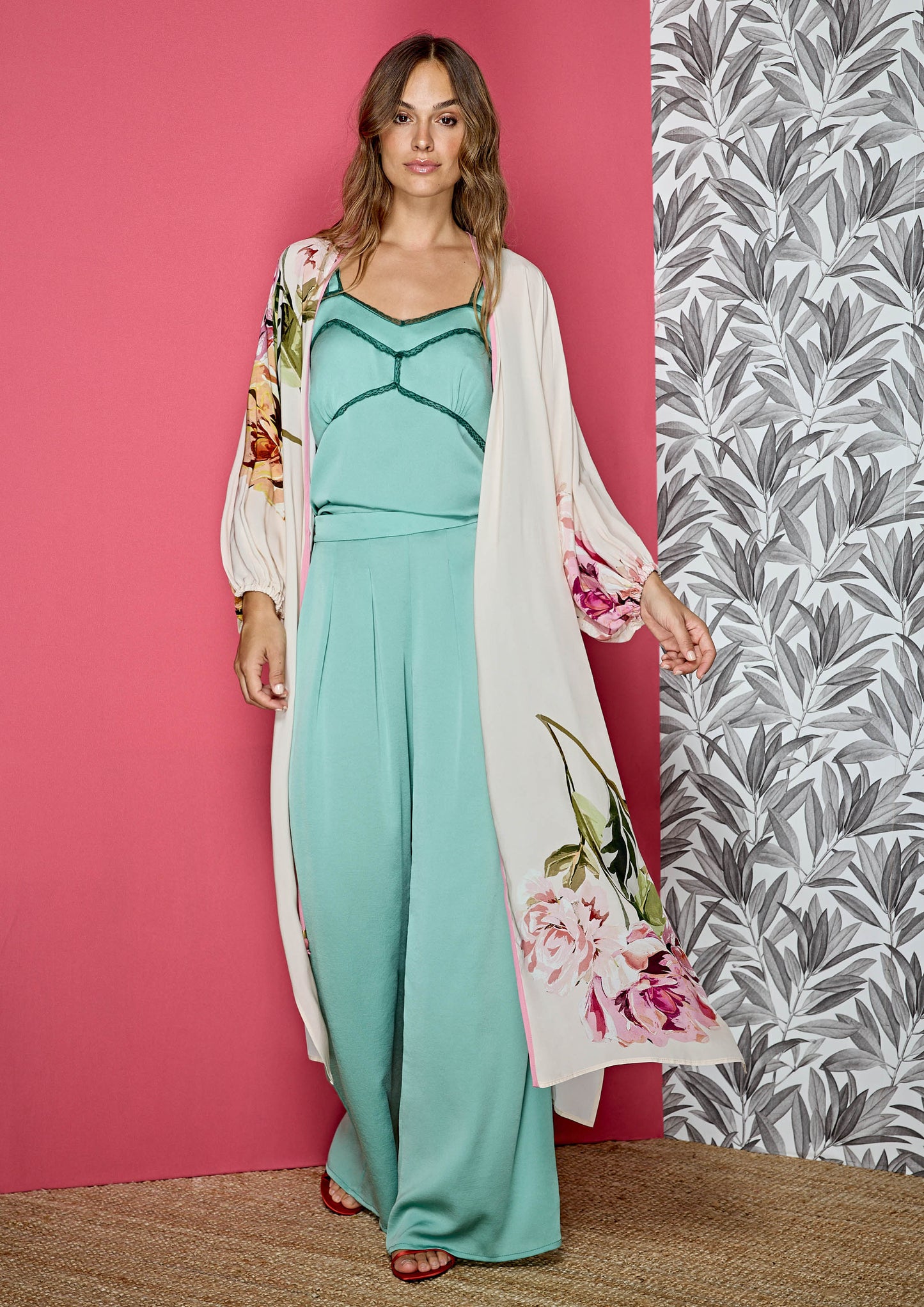 Floral Print Guest Kimono