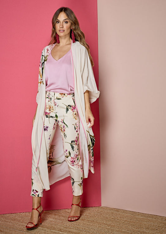 Floral Print Guest Kimono