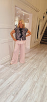Blush Pink Palazzo Trousers