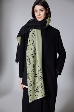 Green & Black Speckled Scarf