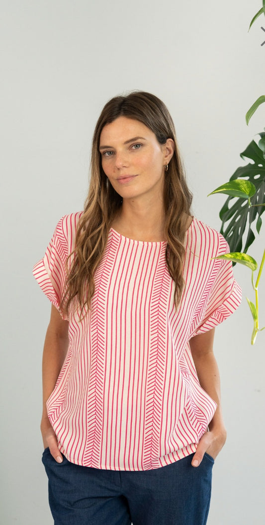 Strawberry Stripe Top