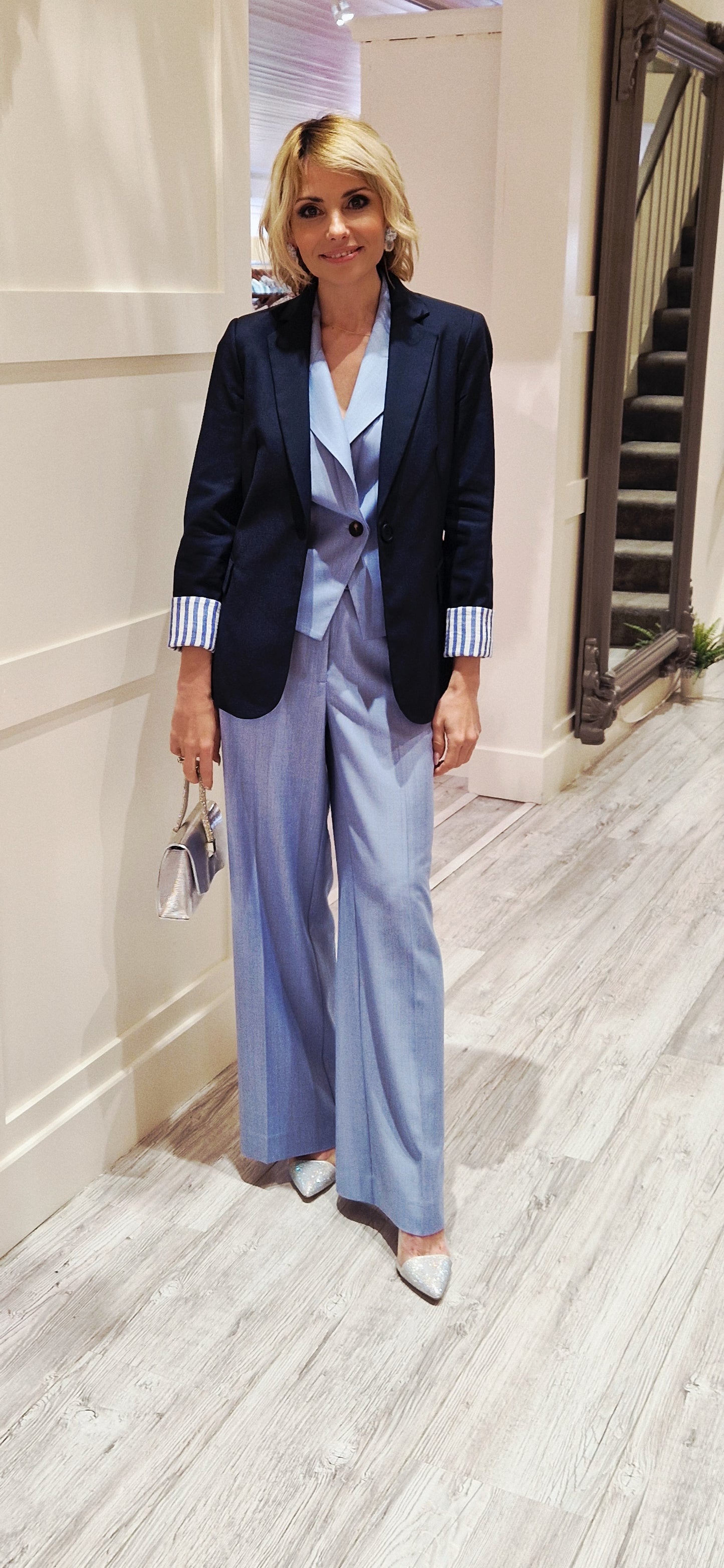 Blue Classic Trousers