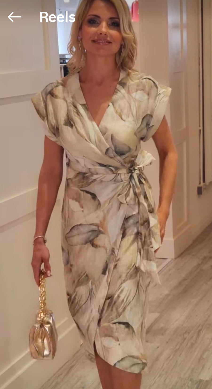 Champagne Floral Dress