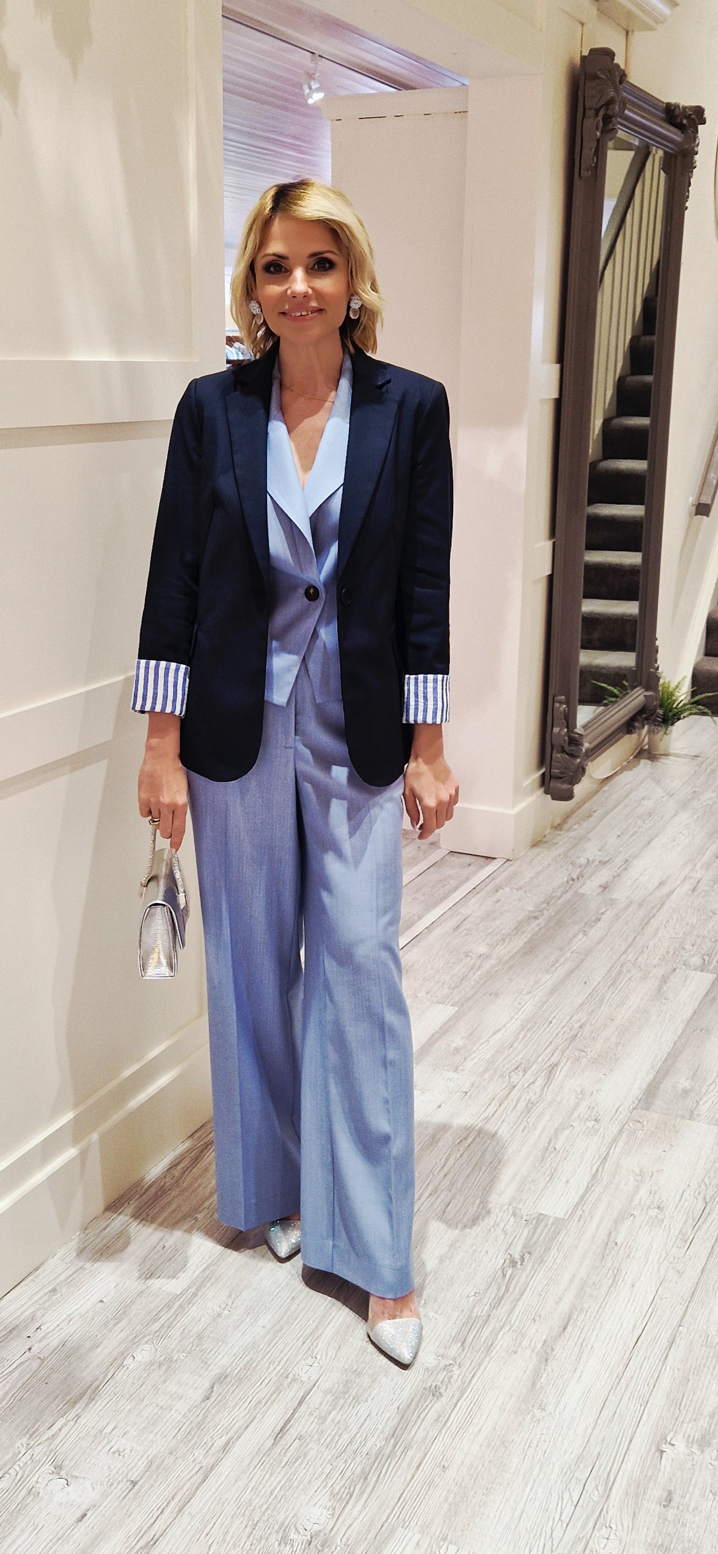 Blue Classic Trousers