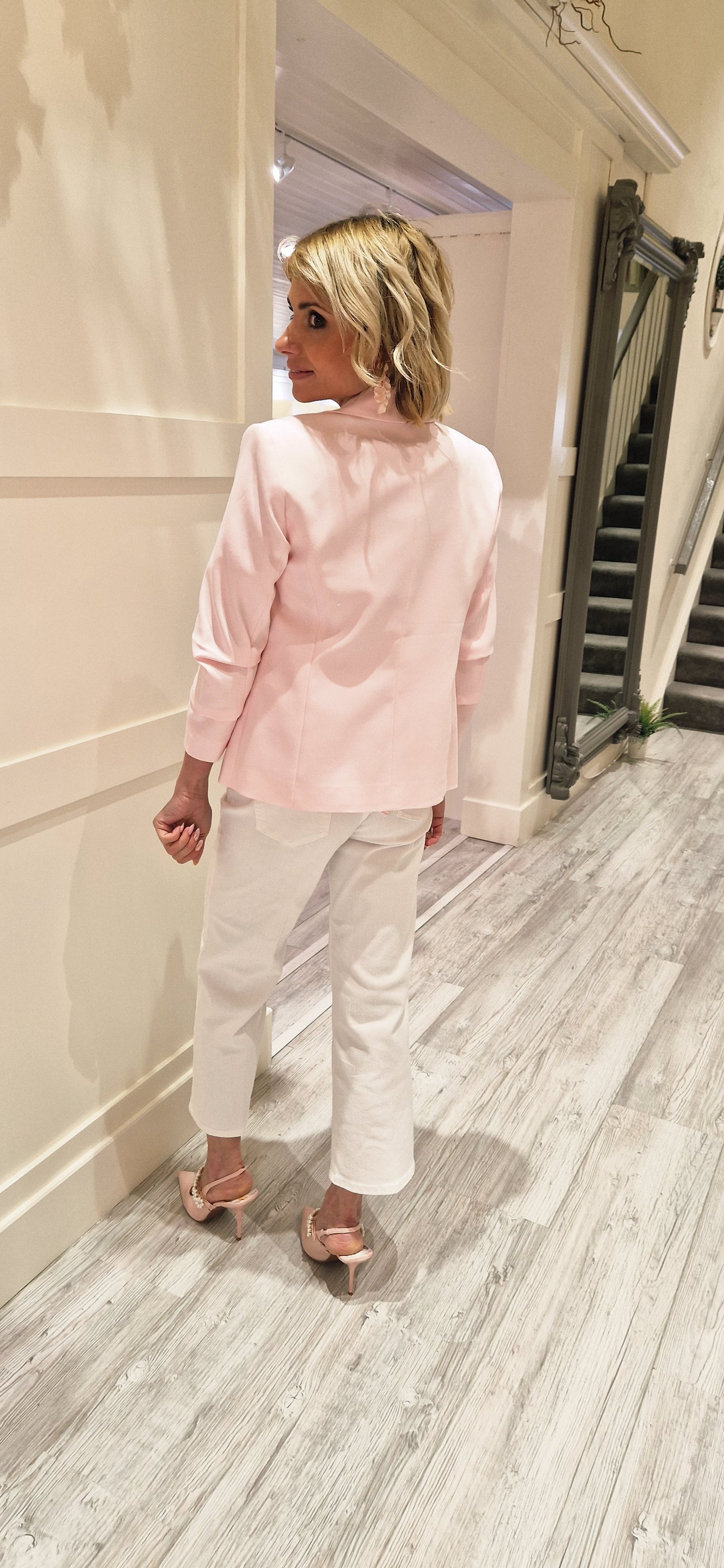 Culotte Jeans With Rhinestone Detailing
