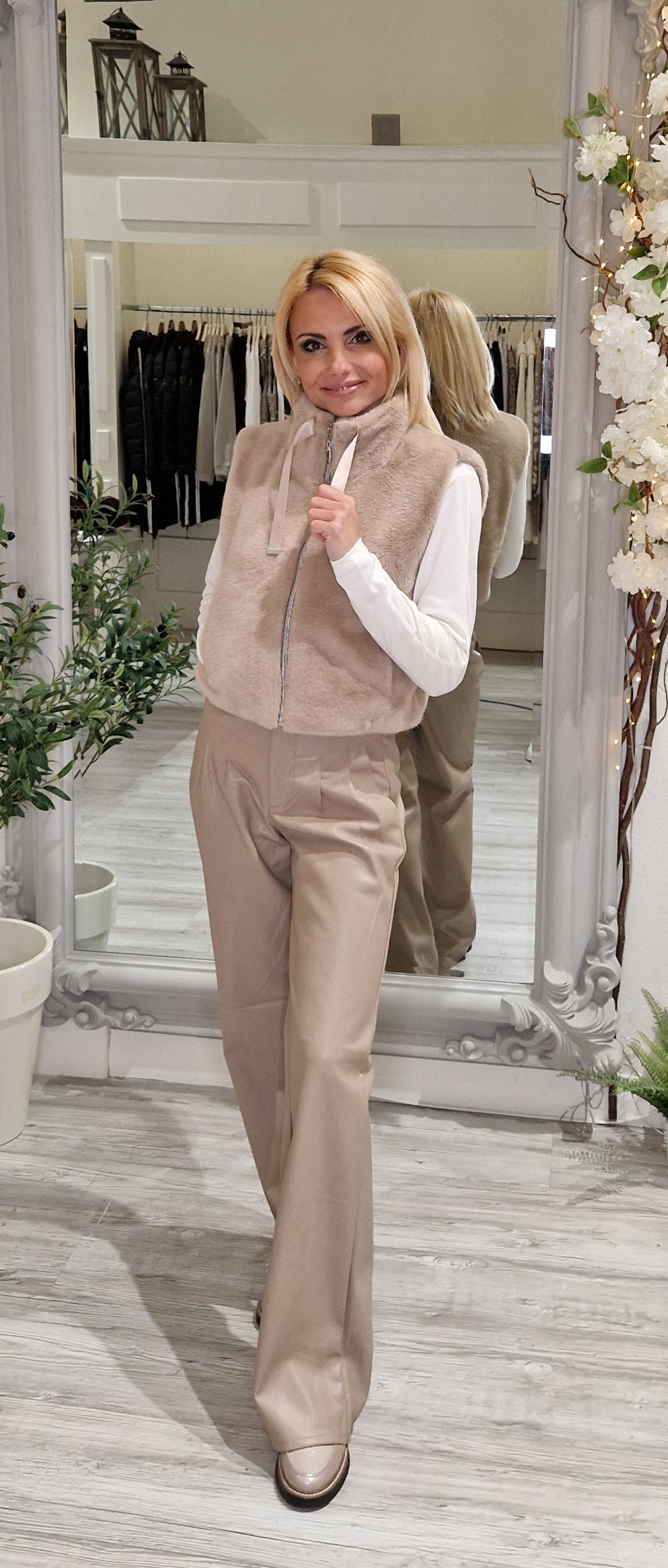 Cashmere Top With Long Sleeves