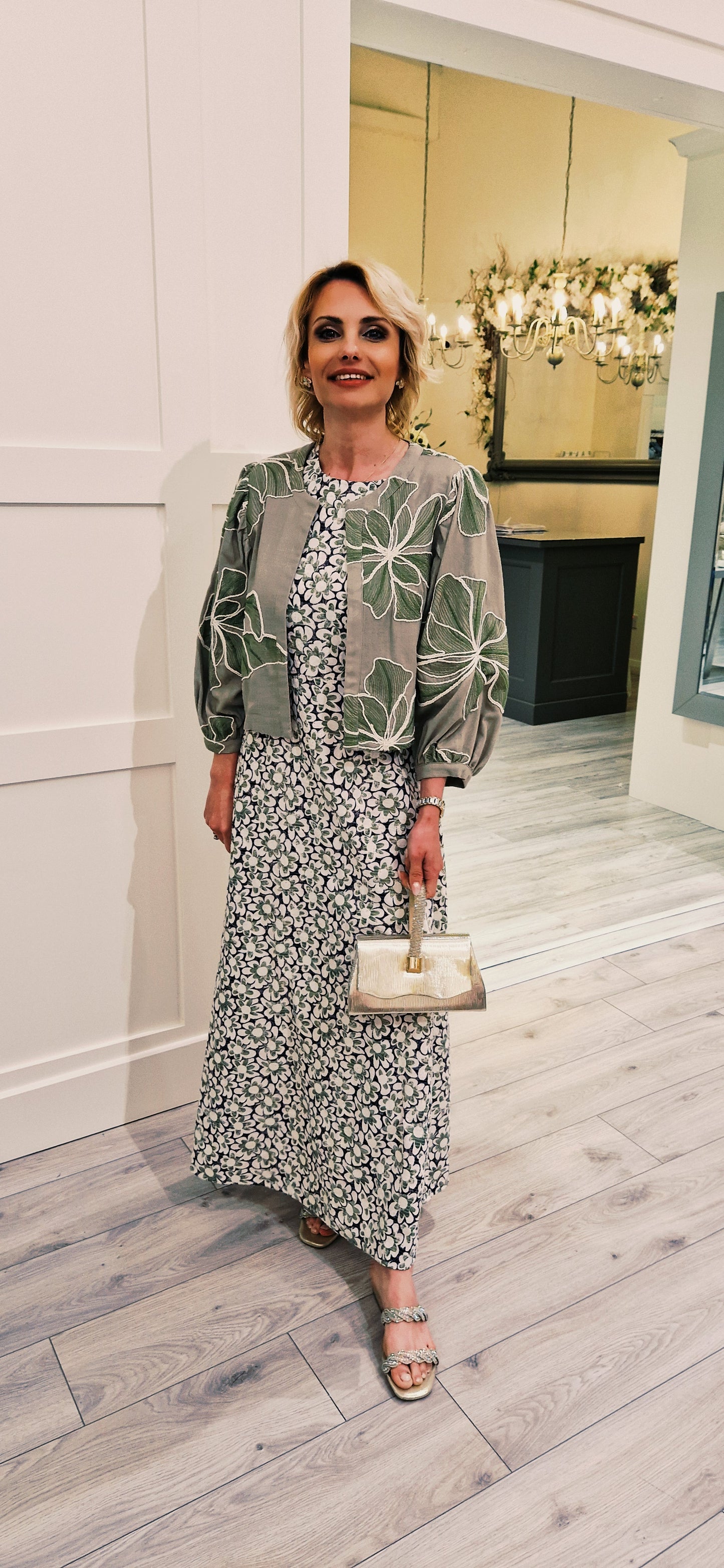 Floral Anglaise Green Floral Rene Maxi Dress
