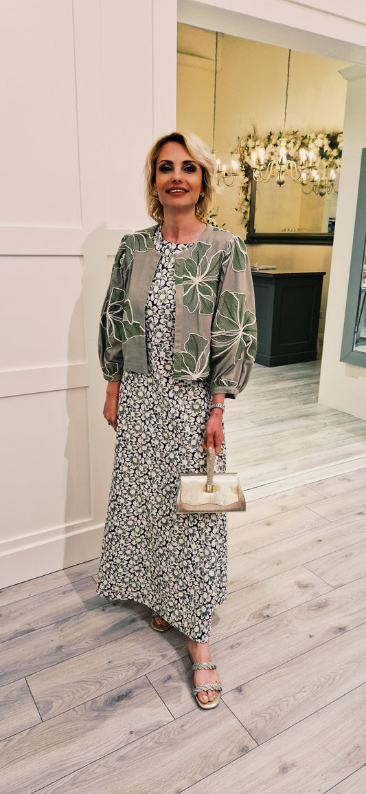 Floral Anglaise Green Floral Rene Maxi Dress