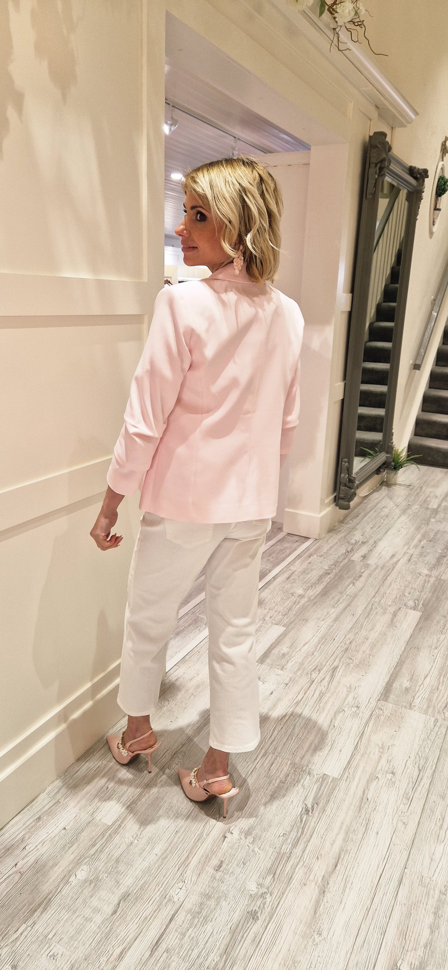Culotte Jeans With Rhinestone Detailing
