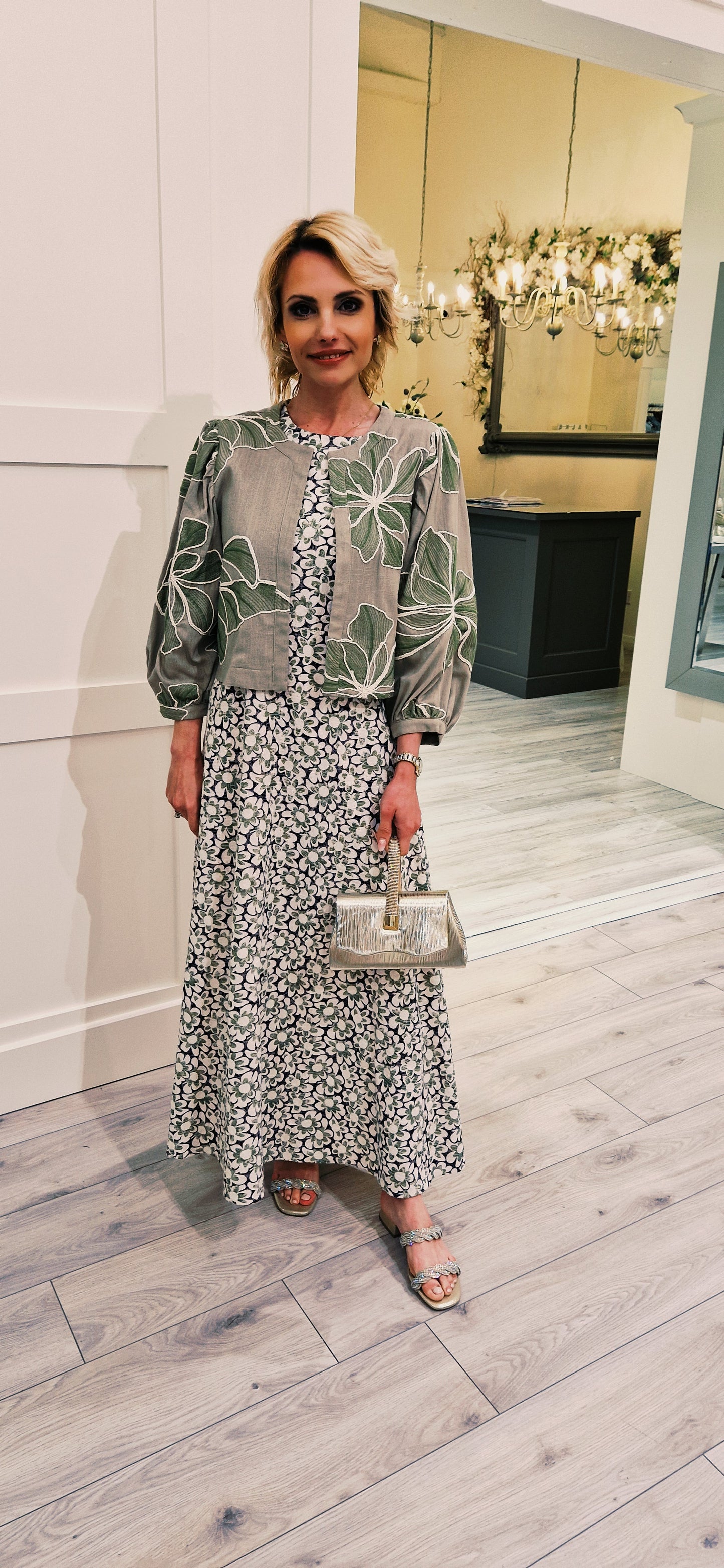 Floral Anglaise Green Floral Rene Maxi Dress