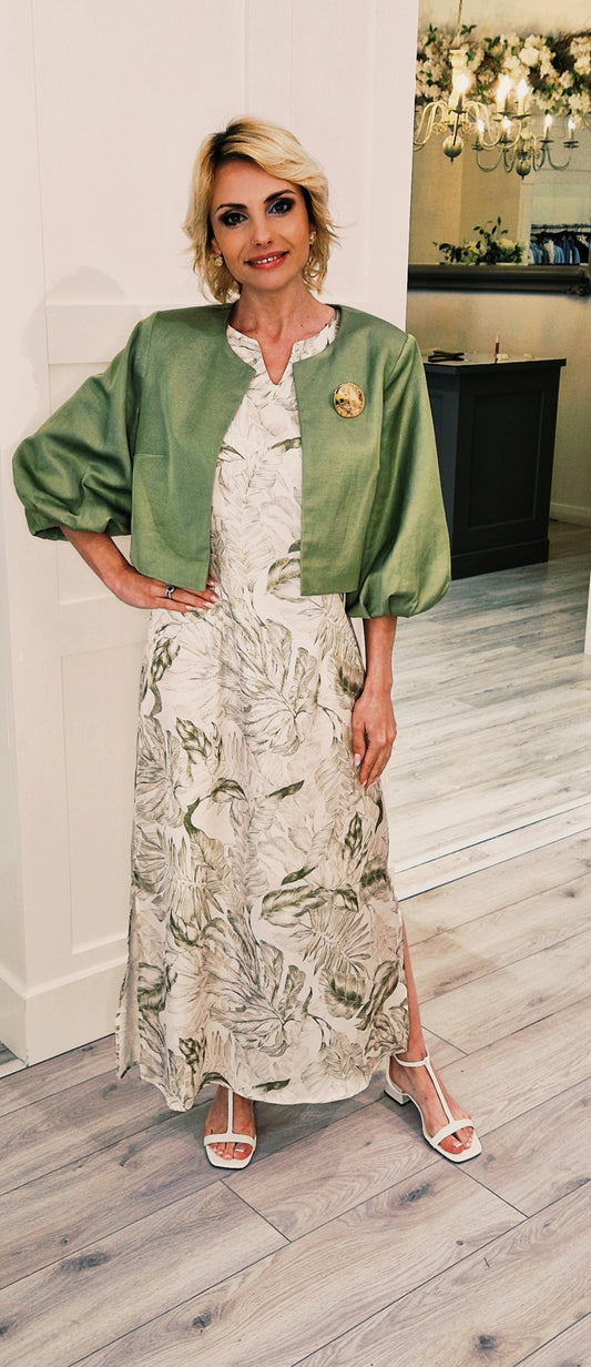 Olive Crop Jacket