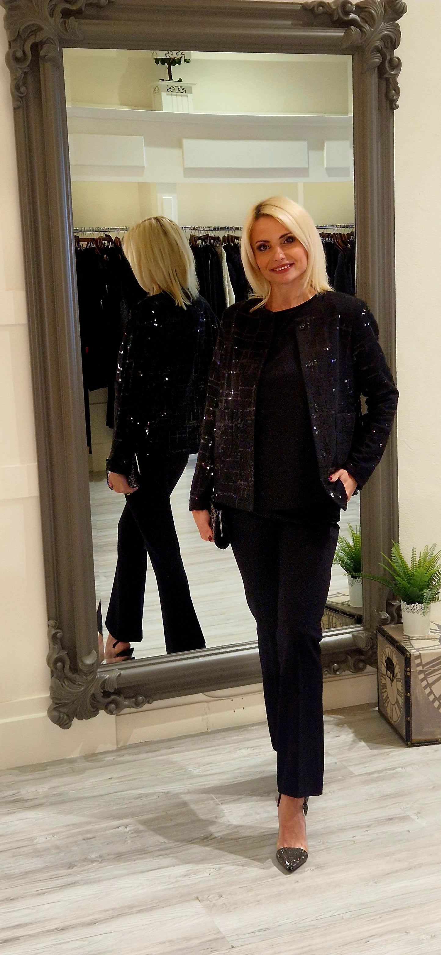 Black Full Length Trousers