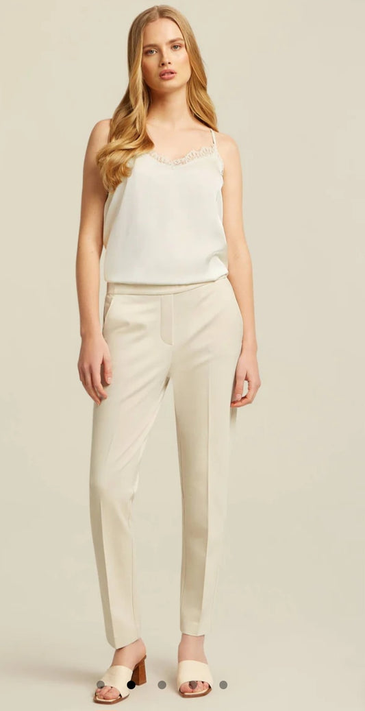 Cream Lace Cami Top