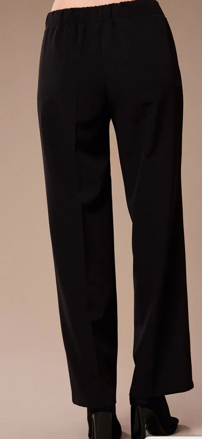 Black Classic Wide Trousers