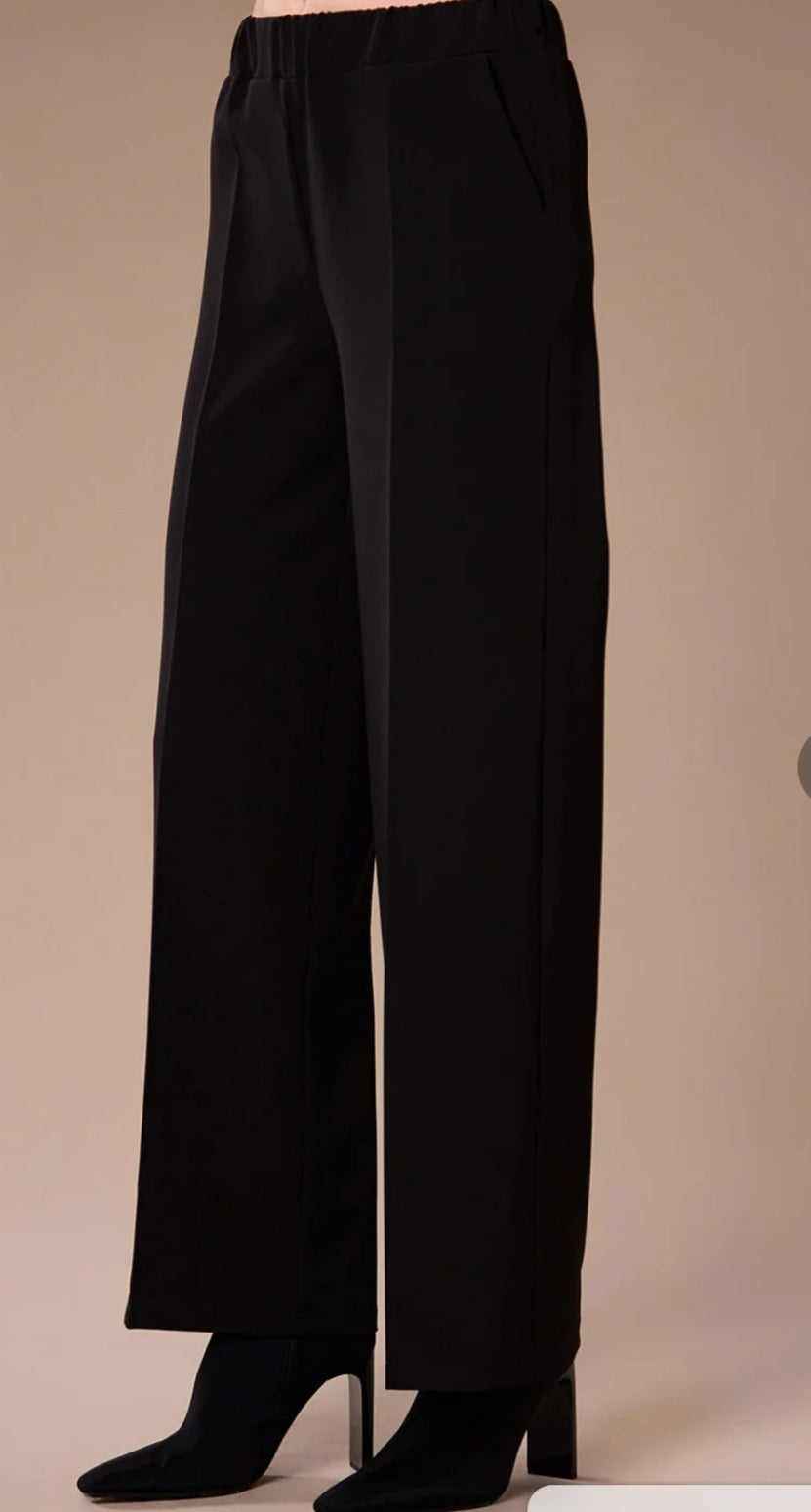 Black Classic Wide Trousers