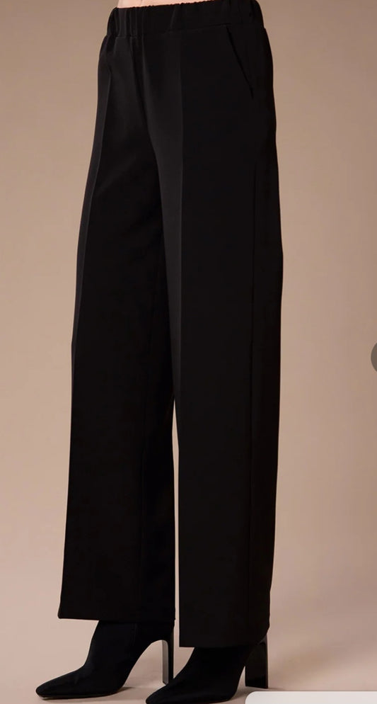 Black Classic Wide Trousers
