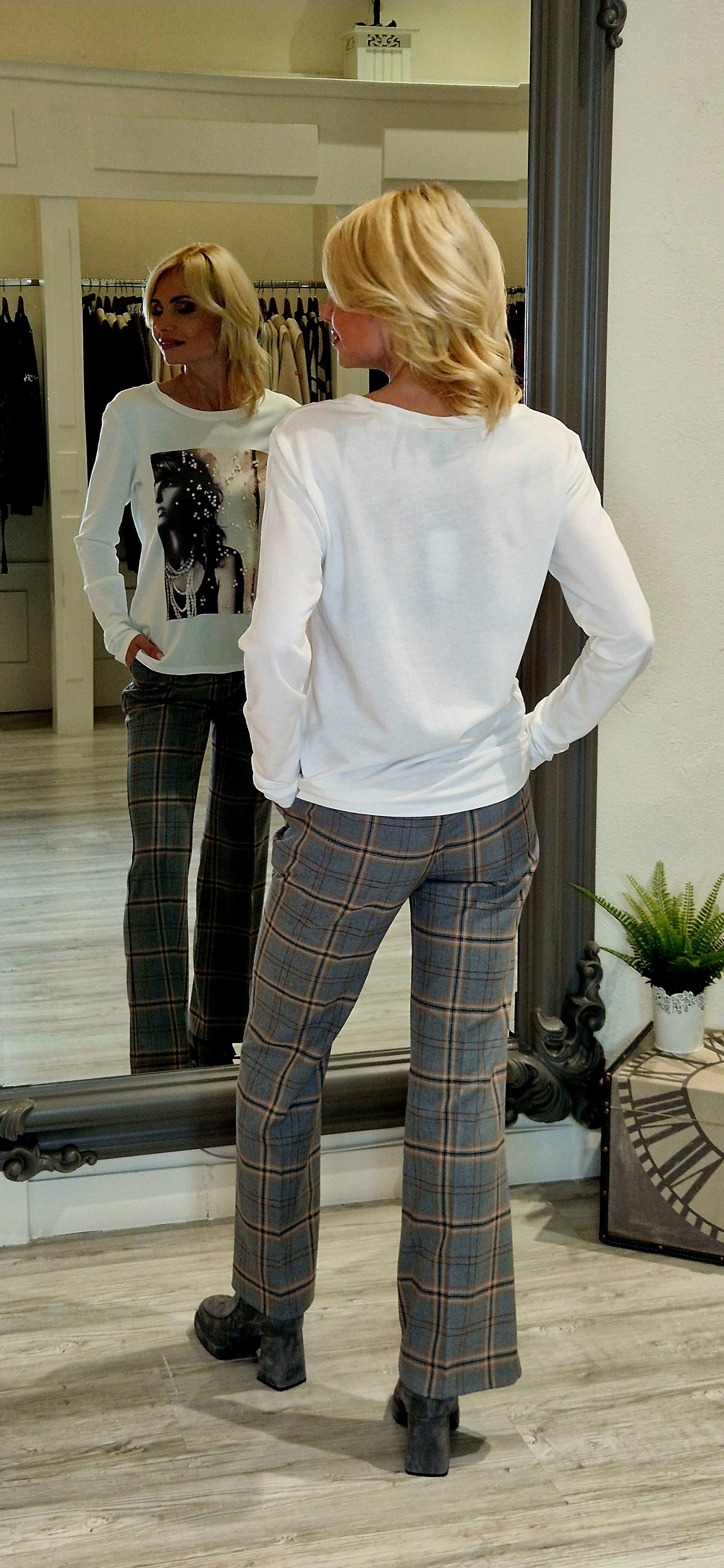 Grey & Camel Classic Trousers