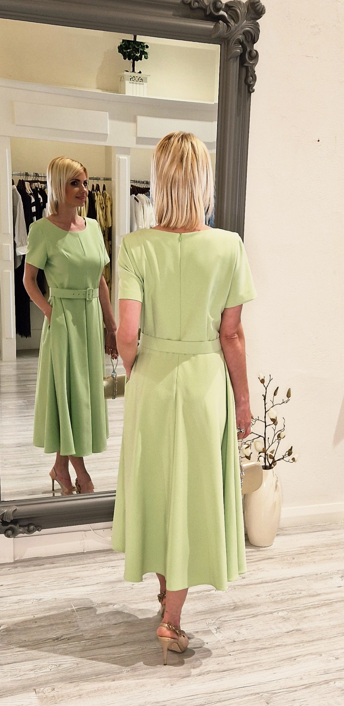 Pistachio Midi Dress