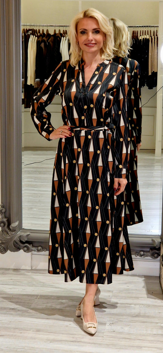 Multicolour Midi Dress