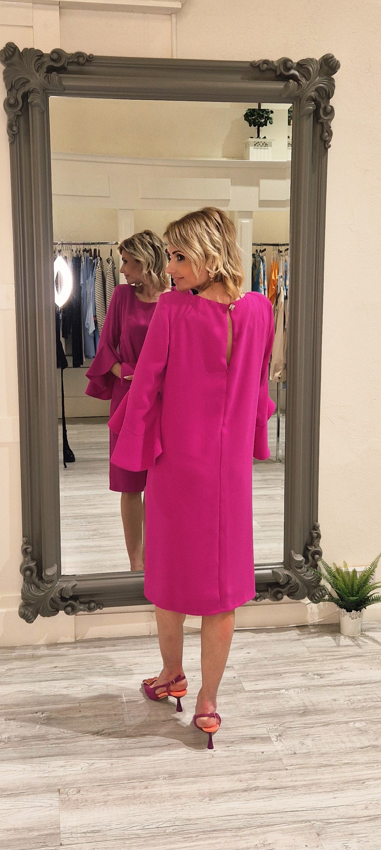 Fuchsia Classic Dress