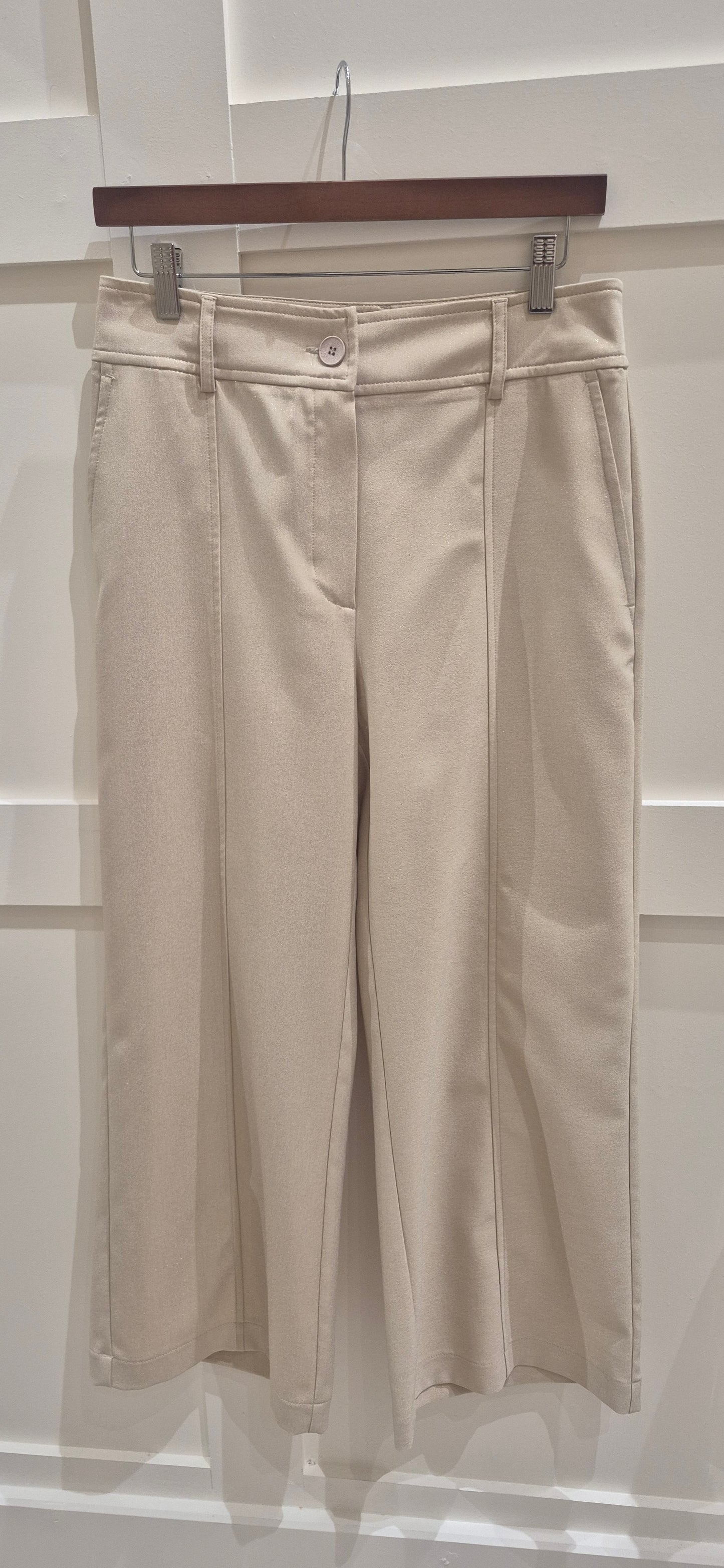 Gold Shimmer Palazzo Trousers