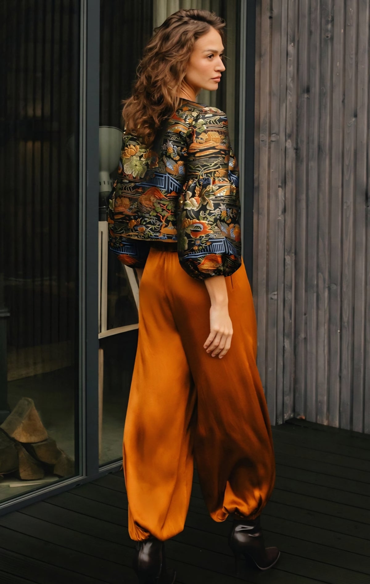 Claude Black Multicolour Cropped Jacket