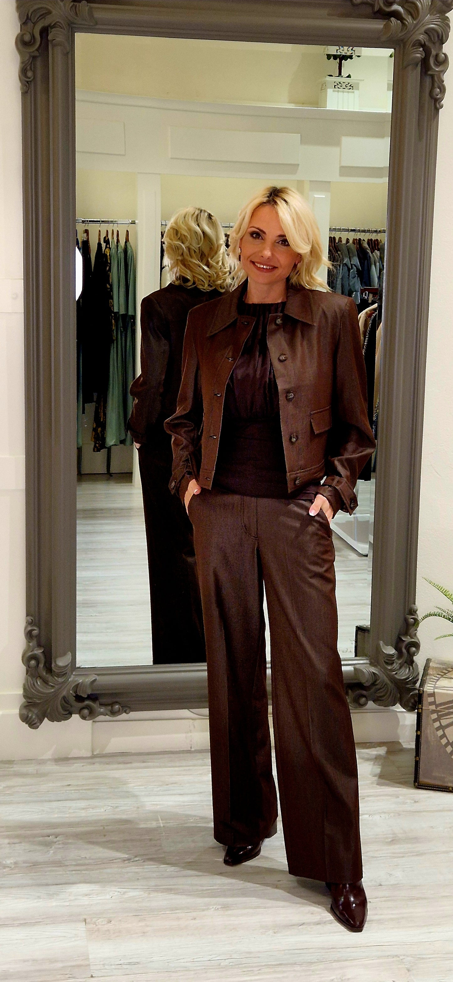 Terry Brown Denim Jacket