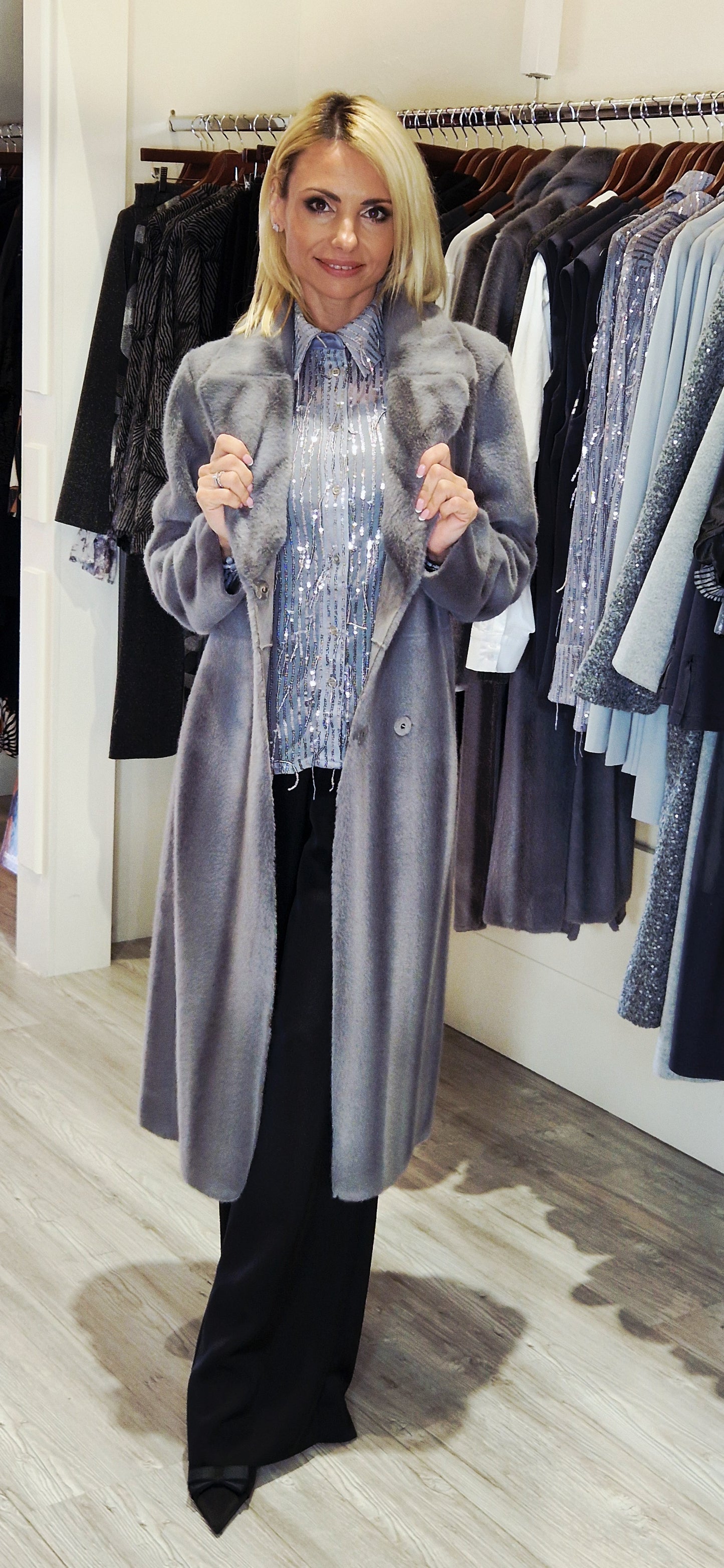 Barcelona Silver Shimmer Shirt