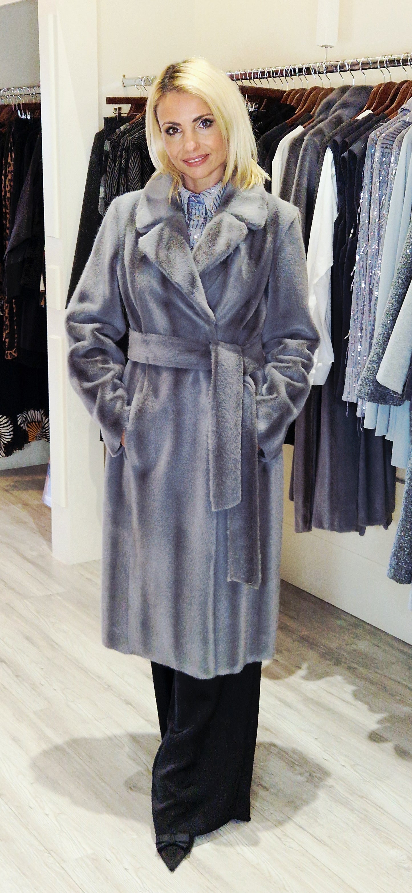 Lara Reversible Grey Coat