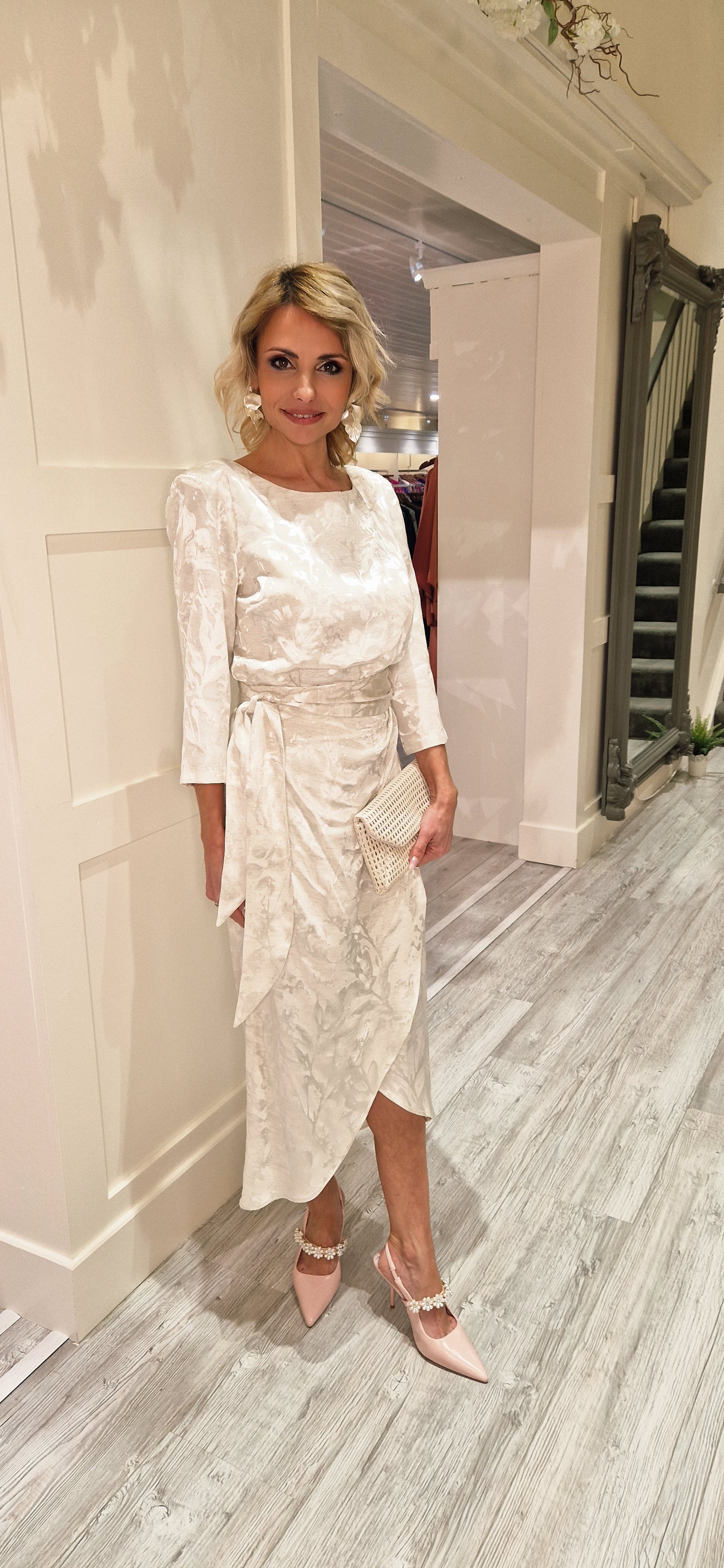 Champagne Midi Dress